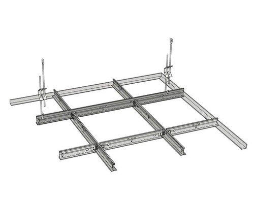 Plafond à grille avec suspension