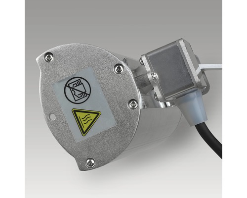 Symbol: Nicht abdecken. Symbol: Heiße Oberfläche.