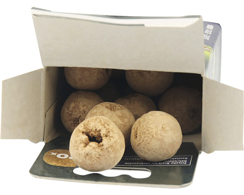 Emballage ouvert de billes d''engrais