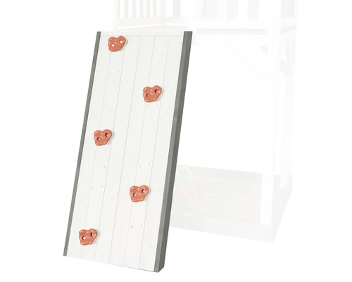 Kletterwand mit Klettersteinen für Spielturm
