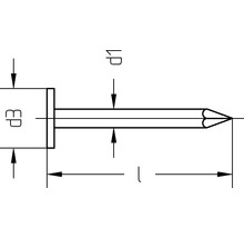 Pointes de fixation pour carton bitumé 2,0 x 10 mm galvanisées à chaud 1 kg-thumb-1