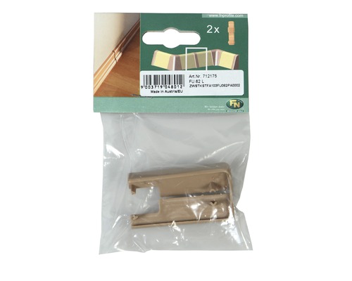 Embout de plinthe dans un emballage plastique