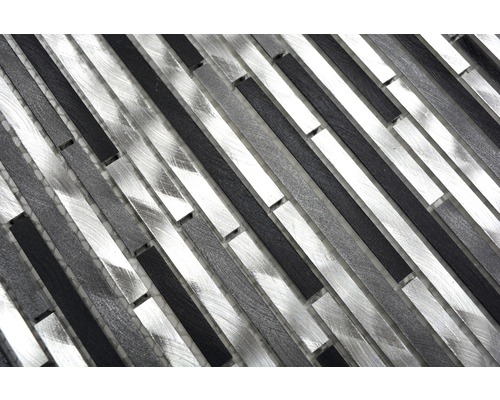 Carreaux de mosaïque en métal aspect rayures