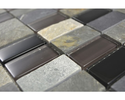 Mosaïque en pierre et verre