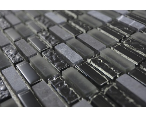 Carreaux de mosaïque en verre et en pierre, rectangulaires