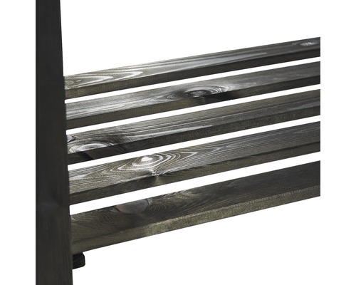 Vue détaillée d''un range-chaussures en bois