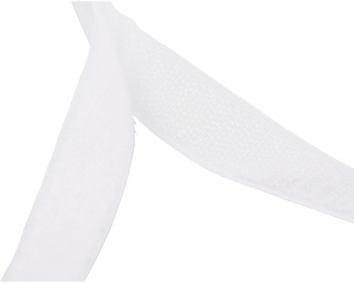 Nahaufnahme eines weißen Klettbandes