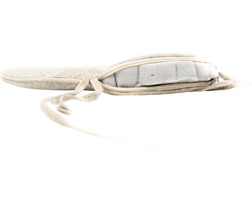 Sitzkissen mit Reißverschluss und Bändern