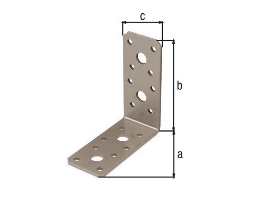 Winkelverbinder mit Abmessungen a, b und c