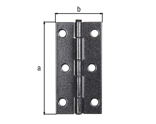 Charnière de porte avec dimensions a et b