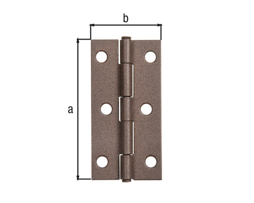 Charnière avec indications de dimension