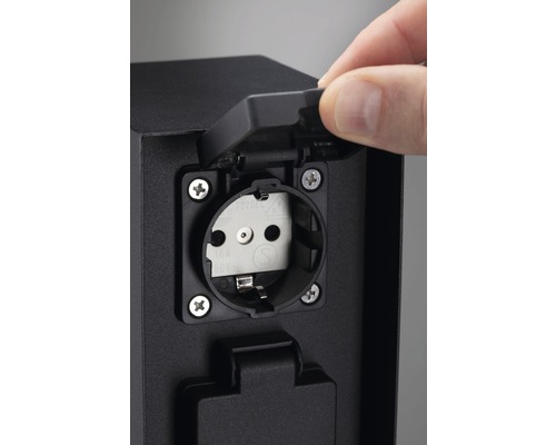 Raccord de prise de courant extérieur ouvert