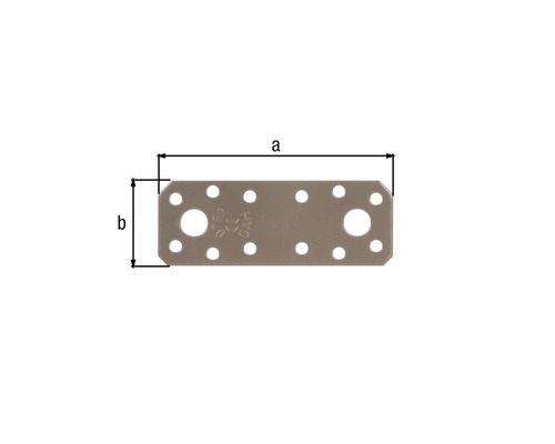 Connecteur pour bois avec indication des dimensions a et b