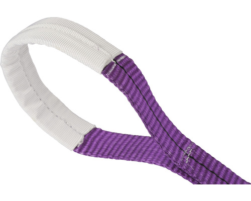 Sangle de levage violette avec boucle renforcée