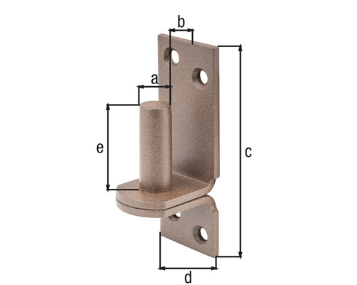Paumelle de porte métallique avec dimensions