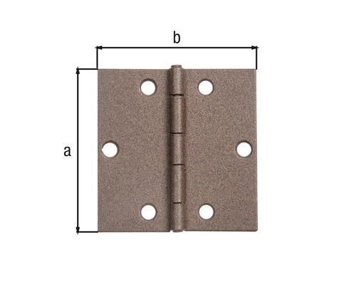 Charnière de porte avec indication des dimensions
