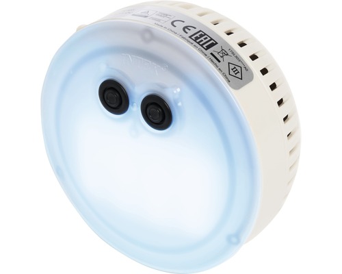 Détecteur de fumée rond avec éclairage LED bleu