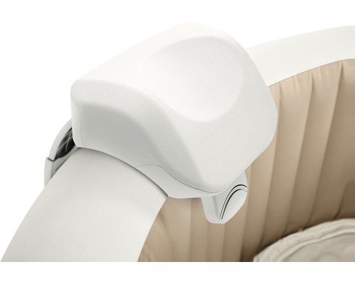 Gros plan d''un coussin de nuque de spa gonflable