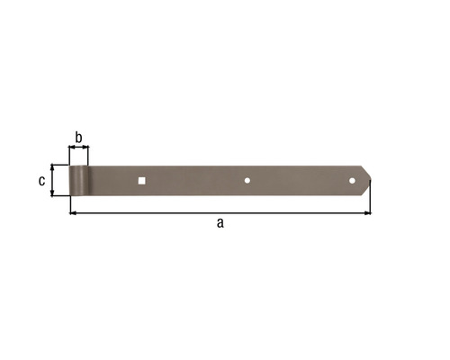 Image d''une penture avec dimensions