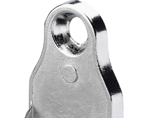 Detailansicht eines Beschlags mit Bohrung