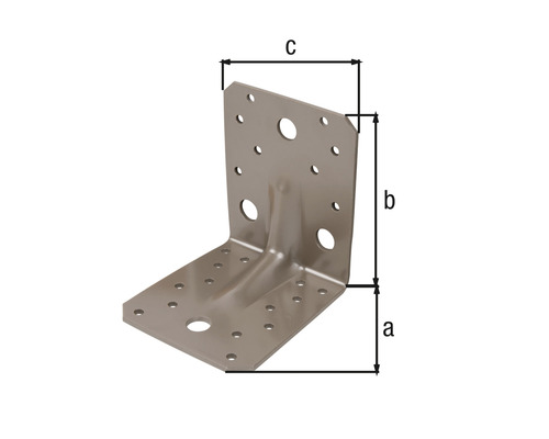 Connecteur d''angle avec dimensions pour la construction en bois