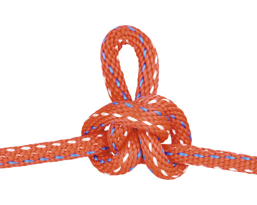 Nœud fait avec une corde tressée