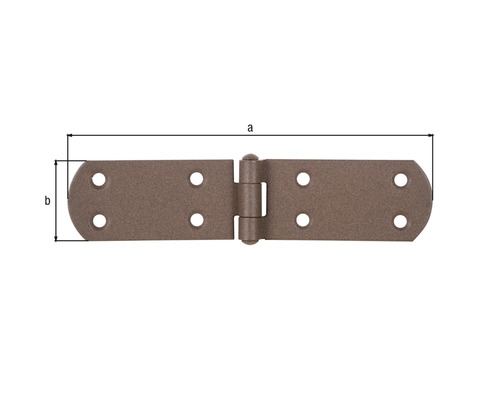 Charnière plate avec dimensions