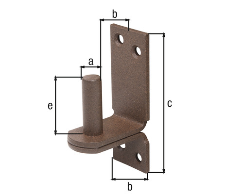 Butée de porte avec indications de dimension