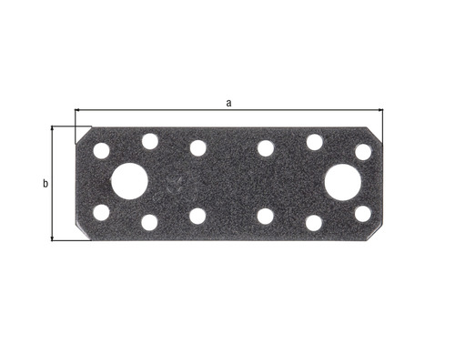 Plaque de connexion avec indications de dimension