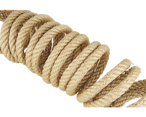 Corde enroulée en fibres naturelles