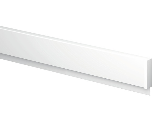 Weiss lackierte Sockelleiste