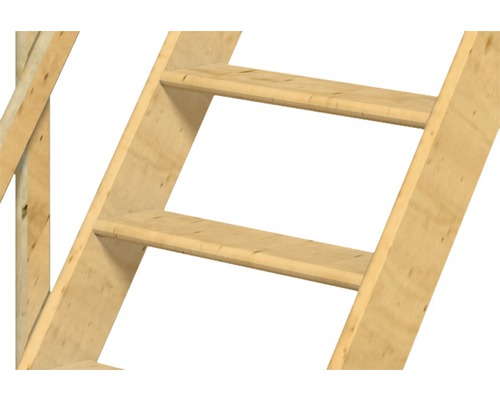 Escalier en bois avec marches