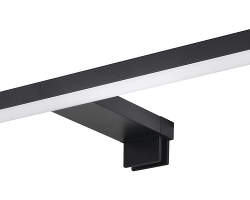 Schwarze LED-Wandleuchte für Badezimmer