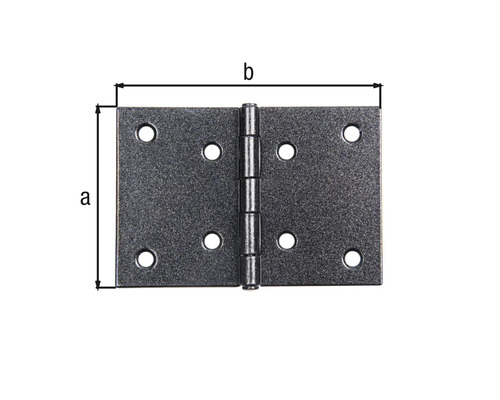 Dimensions d''une charnière avec trous de perçage