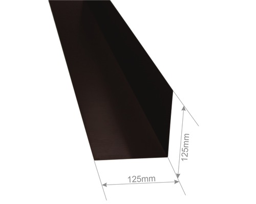 Profilé d''angle d''une taille de 125x125 mm.