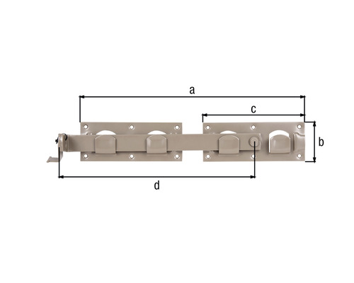 Abbildung einer Riegelschaltung mit Maßangaben
