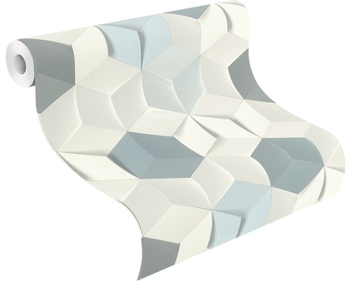 Tapetenrolle mit geometrischem 3D-Muster