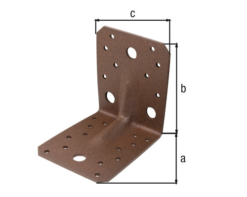 Connecteur d''angle avec indication des dimensions