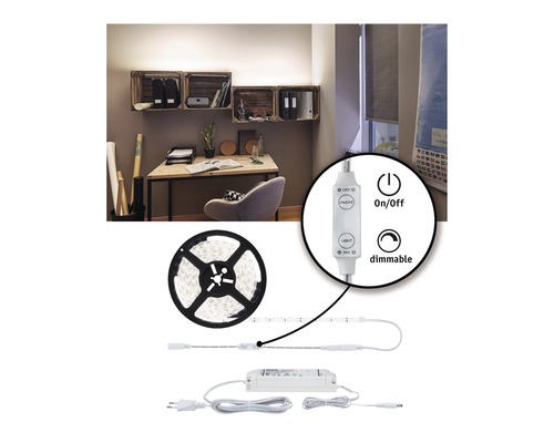 Ruban LED avec fonction de variateur dans le bureau