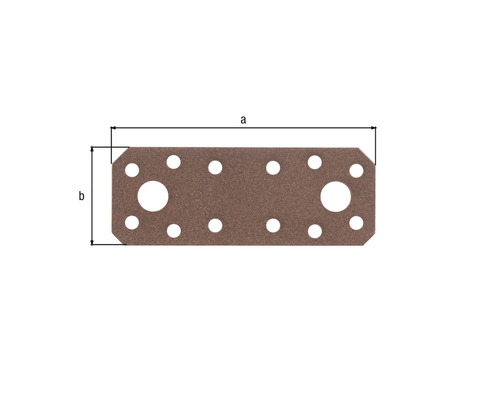 Holzverbinder mit Abmessungsangaben