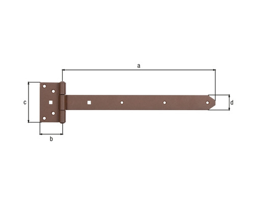Abbildung eines Ladenbandes mit Größenangaben.