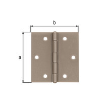 Paumelle de porte avec dimensions