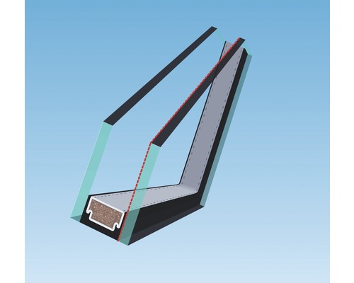 Coupe transversale d''une isolation de fenêtre