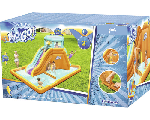 Verpackung einer aufblasbaren Wasserrutsche von Bestway