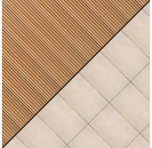 Planche pour terrasses Bangkirai 2400x145x25 mm pose infinie