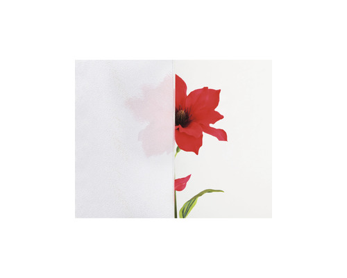 Verre structuré avec motif floral pour préserver l''intimité
