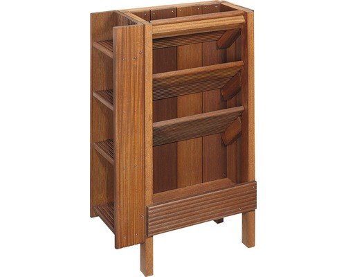 Holzwaschbeckenunterschrank mit Regal