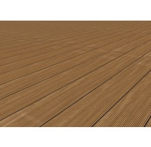 Planche pour terrasses Bangkirai 2400x145x25 mm pose infinie