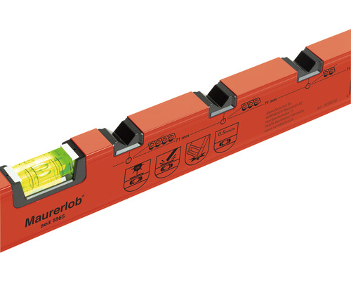 Wasserwaage aus Metall mit Libelle