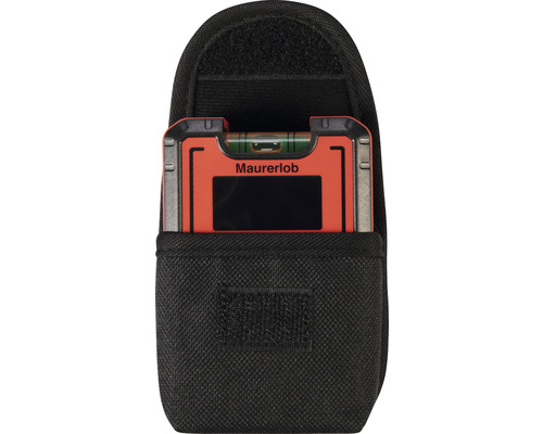 Maurerlob Pocket Level in schwarzer Werkzeugtasche